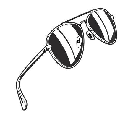 Sunglasses on a white background. Vector illustration for your designのイラスト素材