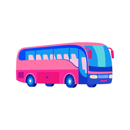 Bus icon. Cartoon vector illustration of bus vector icon for web designのイラスト素材