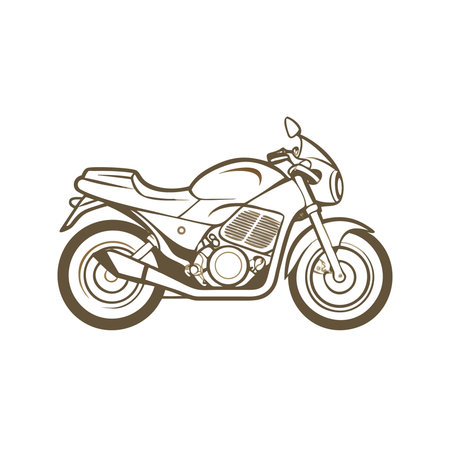 Vintage chopper motorbike isolated on white background. Vector illustration.のイラスト素材