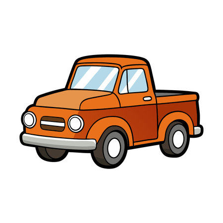 Vintage car icon. Transportation vehicle and vehicle theme. Isolated design. Vector illustrationのイラスト素材