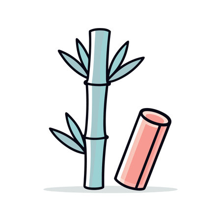 Sugar cane icon. Flat illustration of sugar cane icon for web designのイラスト素材