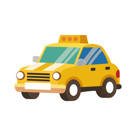 Taxi car icon. Transportation vehicle and vehicle theme. Isolated design. Vector illustrationのイラスト素材