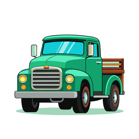 Truck icon. Cartoon illustration of truck vector icon for web designのイラスト素材