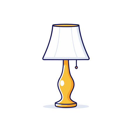 Table lamp icon. Flat design style. Vector illustration on white background.のイラスト素材