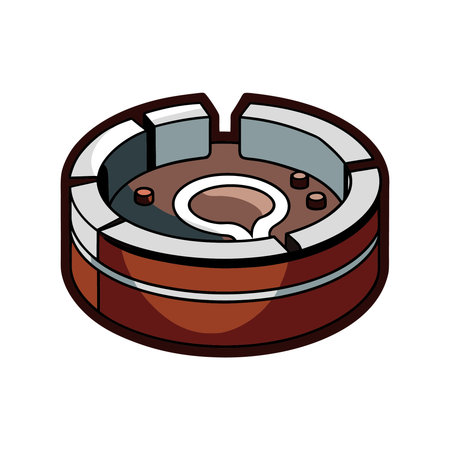 Cigarette icon. Device gadget technology and electronic theme. Isolated design. Vector illustrationのイラスト素材