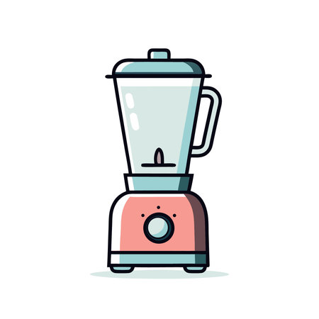 Blender icon. Kitchen appliance. Flat design. Vector illustration.のイラスト素材