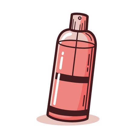 Hand drawn perfume bottle. Vector illustration in doodle style.のイラスト素材