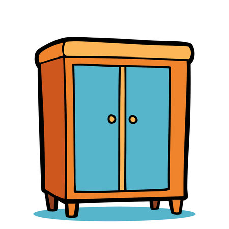 Cupboard icon. Vector illustration of a cupboard icon.のイラスト素材