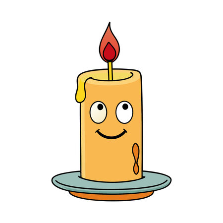 candle kawaii character icon vector illustration design vector illustration designのイラスト素材