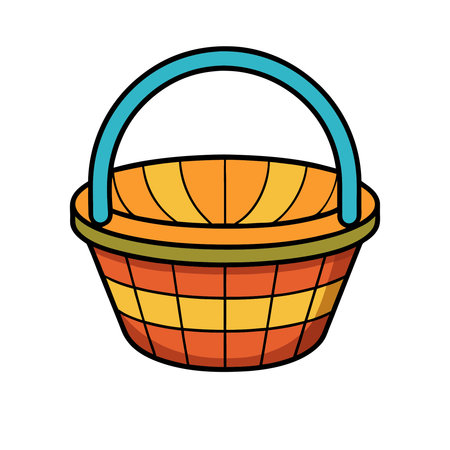wicker basket isolated icon vector illustration designicon vector illustration graphic designのイラスト素材