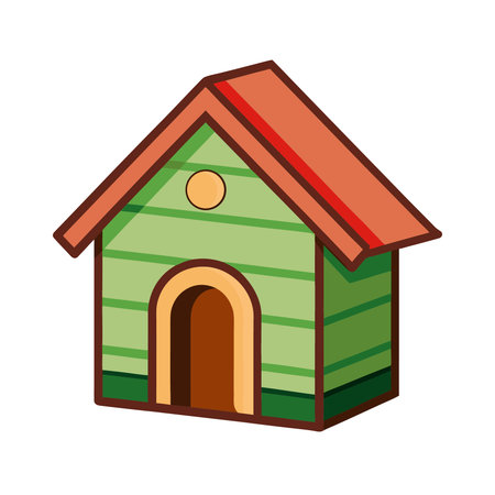 cute dog house isolated icon vector illustration designicon vector illustration designのイラスト素材
