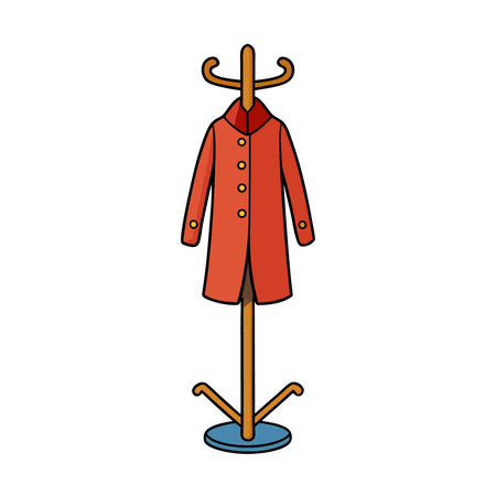 Fashion coat on mannequin icon vector illustration design graphic flatのイラスト素材
