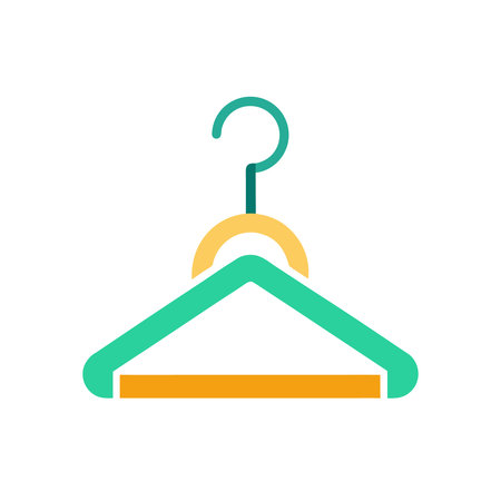 Hanger flat icon isolated on white background for your web and mobile app designのイラスト素材