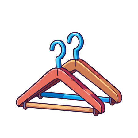 Clothes hanger icon. Cartoon illustration of clothes hanger vector icon for web designのイラスト素材