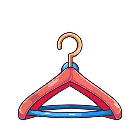Clothes hanger icon. Cartoon illustration of clothes hanger vector icon for web designのイラスト素材