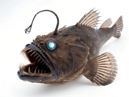 Fish on a white background, close-up of a fish.