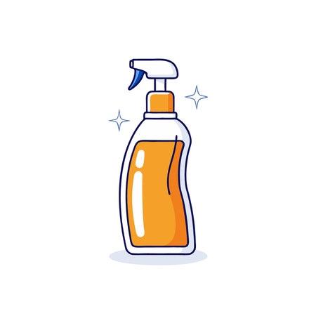 Cleaning spray bottle icon. Flat illustration of cleaning spray bottle icon for web designのイラスト素材