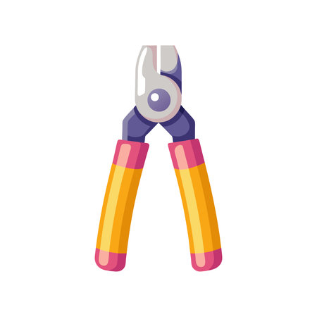 Pliers icon on white background. Vector illustration in cartoon style.のイラスト素材