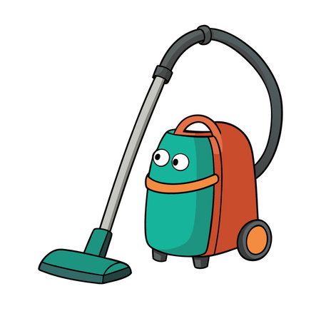 Vacuum cleaner cartoon icon vector illustration graphic design vector illustration graphic designのイラスト素材