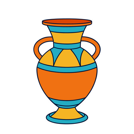 Ceramic vase isolated icon vector illustration graphic design vector illustration graphic designのイラスト素材