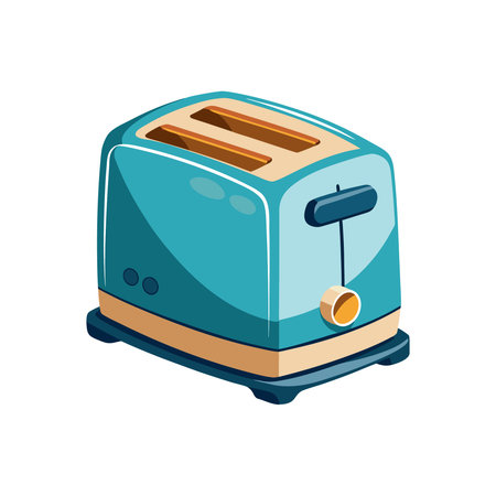 toaster toaster icon over white background. colorful design. vector illustrationのイラスト素材