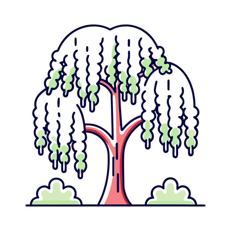 tree plant nature ecology icon vector illustration design graphic flat style vector illustrationのイラスト素材