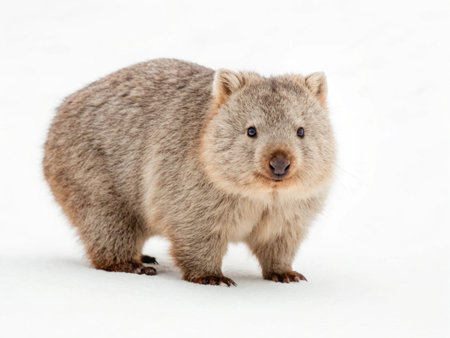 Wombat (Vascocephalus australis) isolated on white backgroundの写真素材
