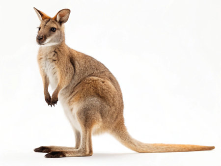 Red-necked wallaby (Macropus rufogriseus)の写真素材