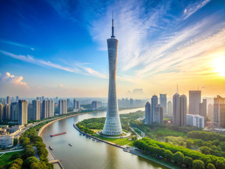 Shanghai Lujiazui Finance and Trade Zone of the modern city skyline