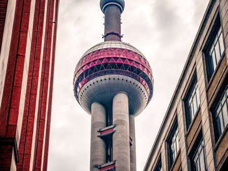 Berliner Fernsehturm in Berlin, Germany.の写真素材