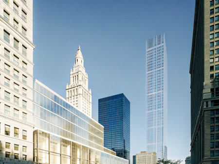 Skyscrapers in downtown Chicago, Illinois, United States.