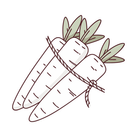 Carrot vegetable cartoon isolated vector illustration graphic design vector illustration graphic designのイラスト素材