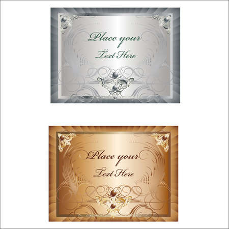 Vector metallic frameのイラスト素材