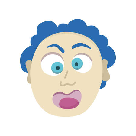 The face of a man's man in stress and panic. For posters, websites, mobile apps, magazines, and...