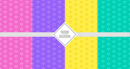 A set of vector patterns of patterns of bright cheerful colors. Templates for birthday celebrations, invitations for children, scrapbooking.のイラスト素材