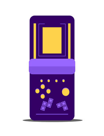 Tetris Retro game console 80's 90's Stylish Retro party. vector illustrationのイラスト素材