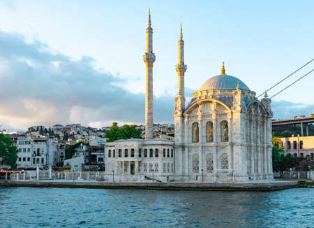 Ortakoy Mosque Istanbul Bosphorus Strait High Quality Photoの写真素材