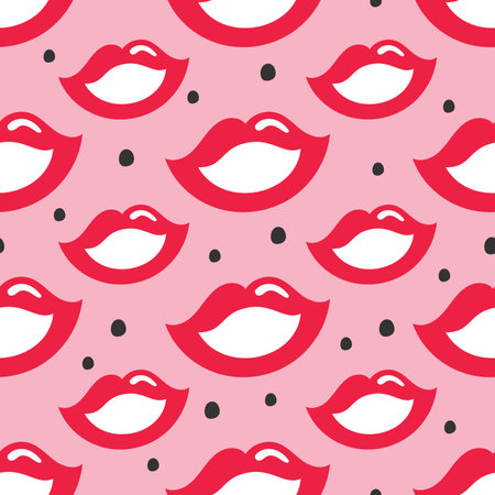 A pattern of smiles in the retro style of the 70s. Good vibes multi-colored picture. vectorのイラスト素材