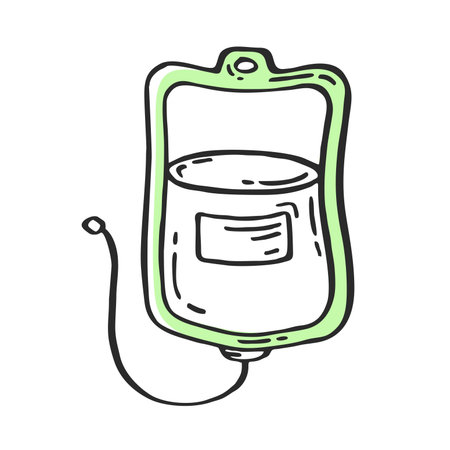 Dropper medical pharmaceutical hospital device. medical devices vector hand drawnのイラスト素材