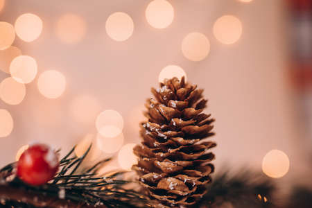 christmas decoration on a background. newyear. christmasの写真素材