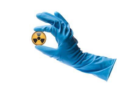 Radioactive Warning Symbol. nuclear dangerの写真素材