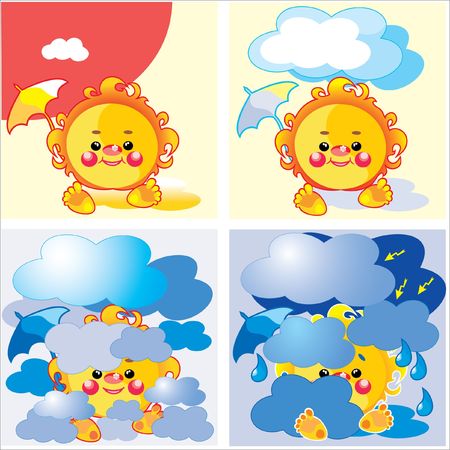 weather summerのイラスト素材