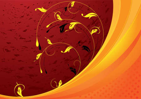 abstract autumn backgroundのイラスト素材