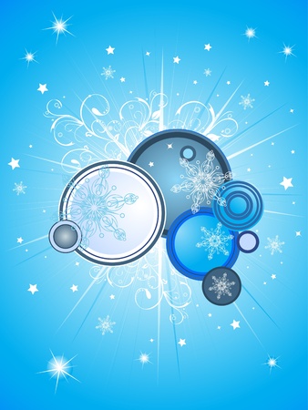 blue christmas backgroundのイラスト素材