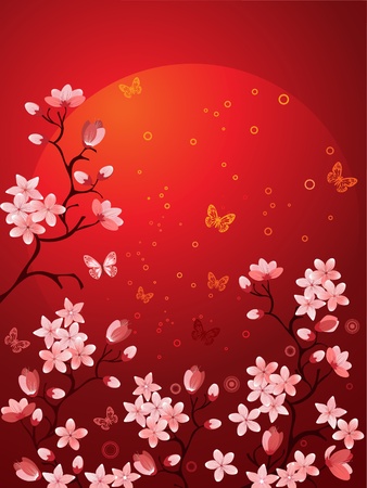 Sakura blossomsのイラスト素材