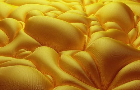 3D Gold bulb fabric background for your designの写真素材