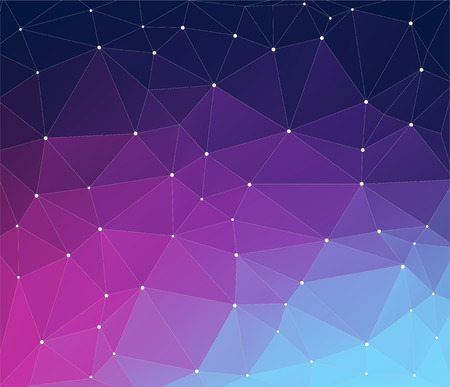 Purple vector background with triangles, triangle designのイラスト素材