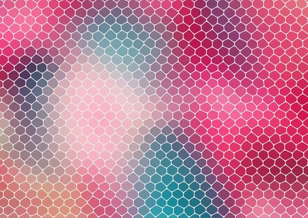 colorful mosaic composition with ceramic geometric shapes for your design
