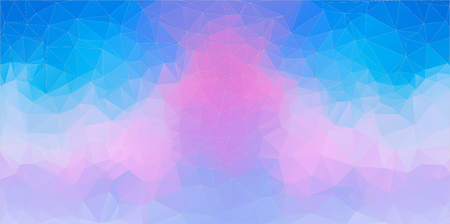 Blue and Pink abstract polygonal baner, vector for you designのイラスト素材