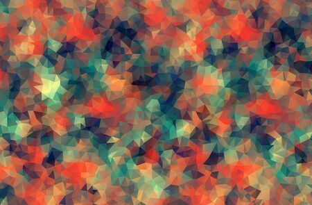 vintage color composition with triangle geometric shapes for your design